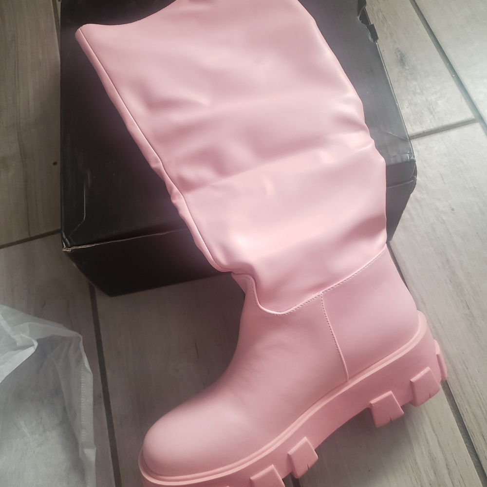 Pink boots